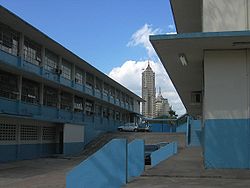 Somewhere in Panamá City. Probably taken from the Universidad de Panamá---THIS IS TAKEN AT ESCUELA BELISARIO PORRAS, NOT THE UNIVERSITY