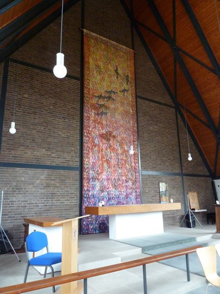 File:Chichester University Chapel, banner behind the altar - geograph.org.uk - 3597745.jpg
