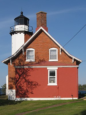 Eagle Harbor Lighthouse in Michigan, USA