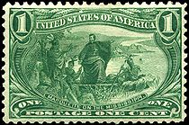 Father Jacques Marquette on the Mississippi, 1¢