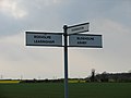 Signpost at end of Moor Lane, near Dorrington - geograph.org.uk - 407190.jpg