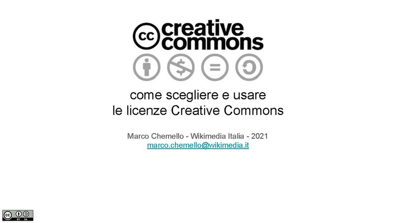 File:Licenze Creative Commons e come sceglierle.pdf