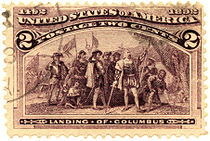 Landing of Columbus, 2¢