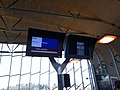 Écrans d'information dans la gare de Belfort - Montbéliard TGV