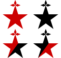 Anarchist Stars with Ermine Spots.svg