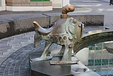 Erfinderbrunnen von Gernot Rumpf in Koblenz, Detail Fisch (2021-06-09 Sp).JPG