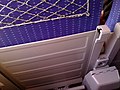 Détail d'un siège équipé d'une prise de courant en 2nde classe salle haute de la rame de TGV Euroduplex (2N2) numéro 4703 voyageant entre les gares de Belfort - Montbéliard TGV et de Besançon Franche-Comté TGV