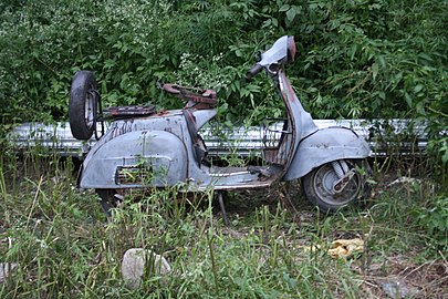 Rusty Bajaj scooter