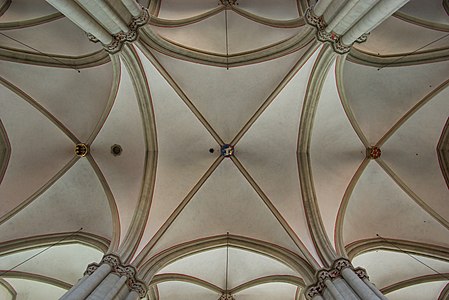 St. Marien church ceiling in Osnabrück, Germany.