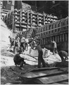 "A cleanup crew removing all particles of broken rock on dam foundation." - NARA - 294337.tif