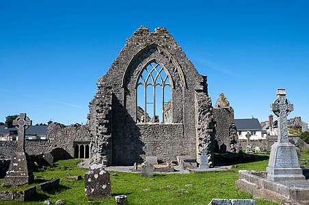 East window of Athenry Priory, County Galway, Ireland