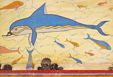 Dolphin Frescoe in Knossos