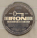 Iron Door plaque, Liverpool.jpg