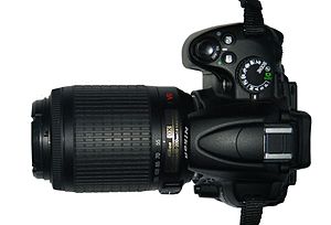 Nikon D5000 with 55-200mm lens