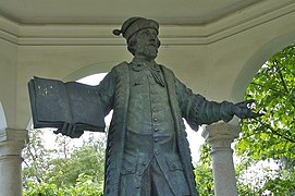 A statue of Johannes Kepler in Linz, Austira