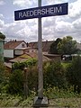 Gare ferroviaire SNCF de Raedersheim prise depuis un TER Alsace