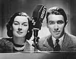 Rosalind Russell and James Stewart CBS Radio 1937.jpg