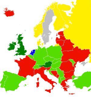 Freedom of Panorama in Europe.svg