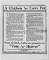 "A Chicken in Every Pot" political ad and rebuttal article in New York Times - NARA - 187095.tif