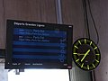 Écran d'information dans la gare de Besançon Franche-Comté TGV
