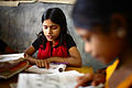 10 years old Dipa and 12 years old Laboni study in class 2 at "Unique Child learning Center", Mirmur-Dhaka, Bangladesh.jpg