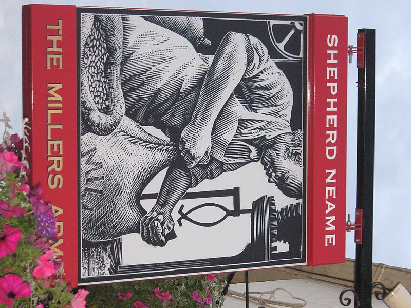 File:The Millers Arms, Pub Sign, Maidstone - geograph.org.uk - 2059646.jpg