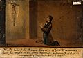 Ramon Gimena being cured of a strong sickness. Oil painting Wellcome V0017470.jpg