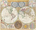 1794 Samuel Dunn Wall Map of the World in Hemispheres - Geographicus - World2-dunn-1794.jpg