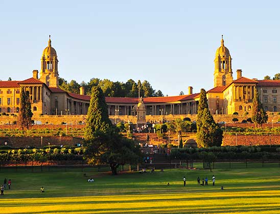 The Union Buildings is official seat of the South African government and houses the Office of the President of the Republic of South Africa